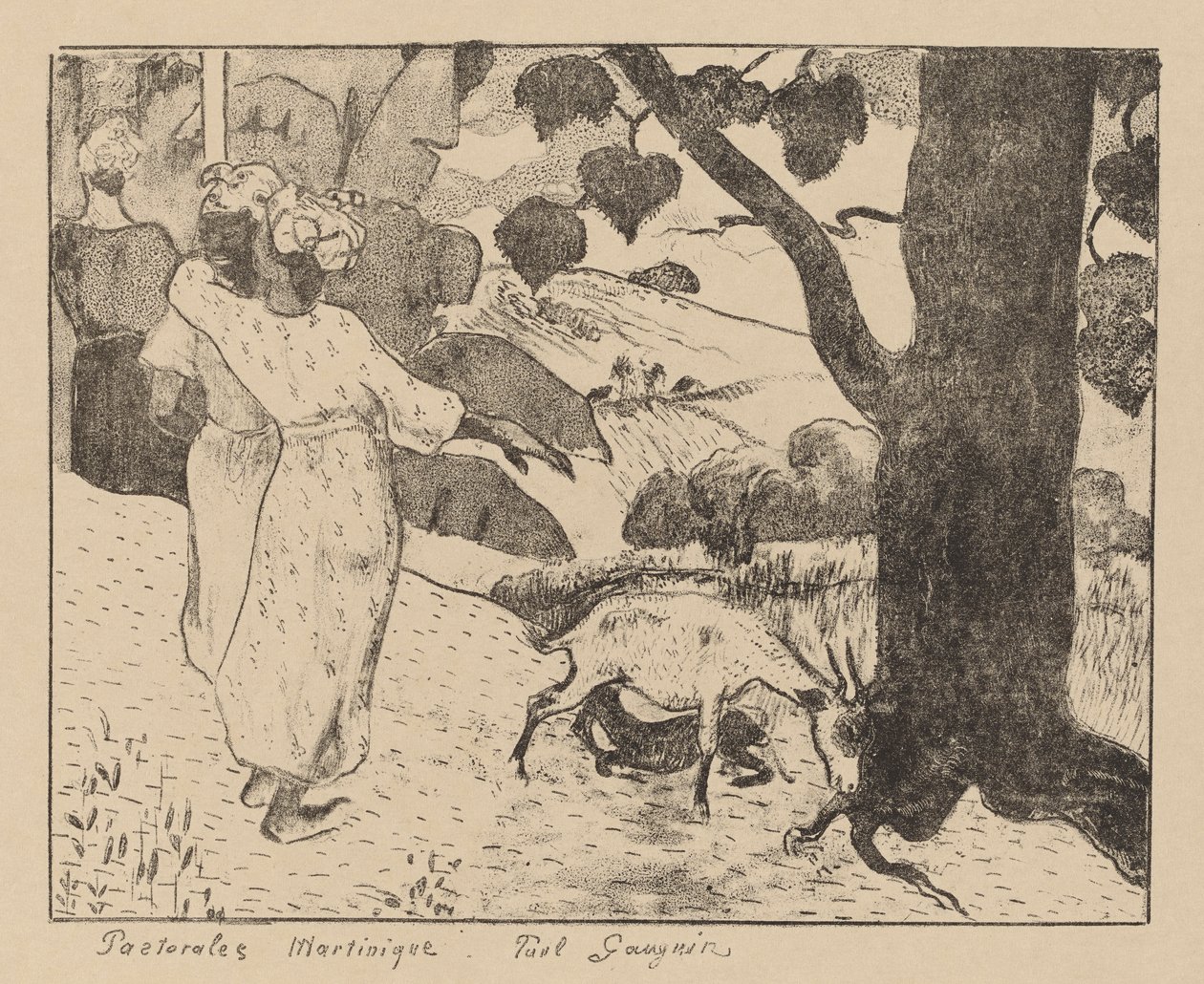 Pastorais da Martinica de Paul Gauguin
