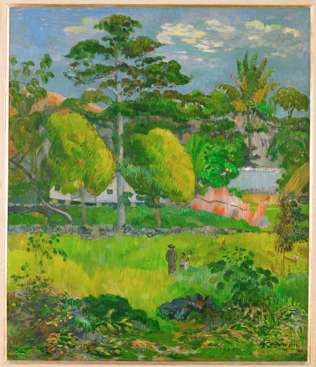 Paisagem (pintura sobre tela) de Paul Gauguin