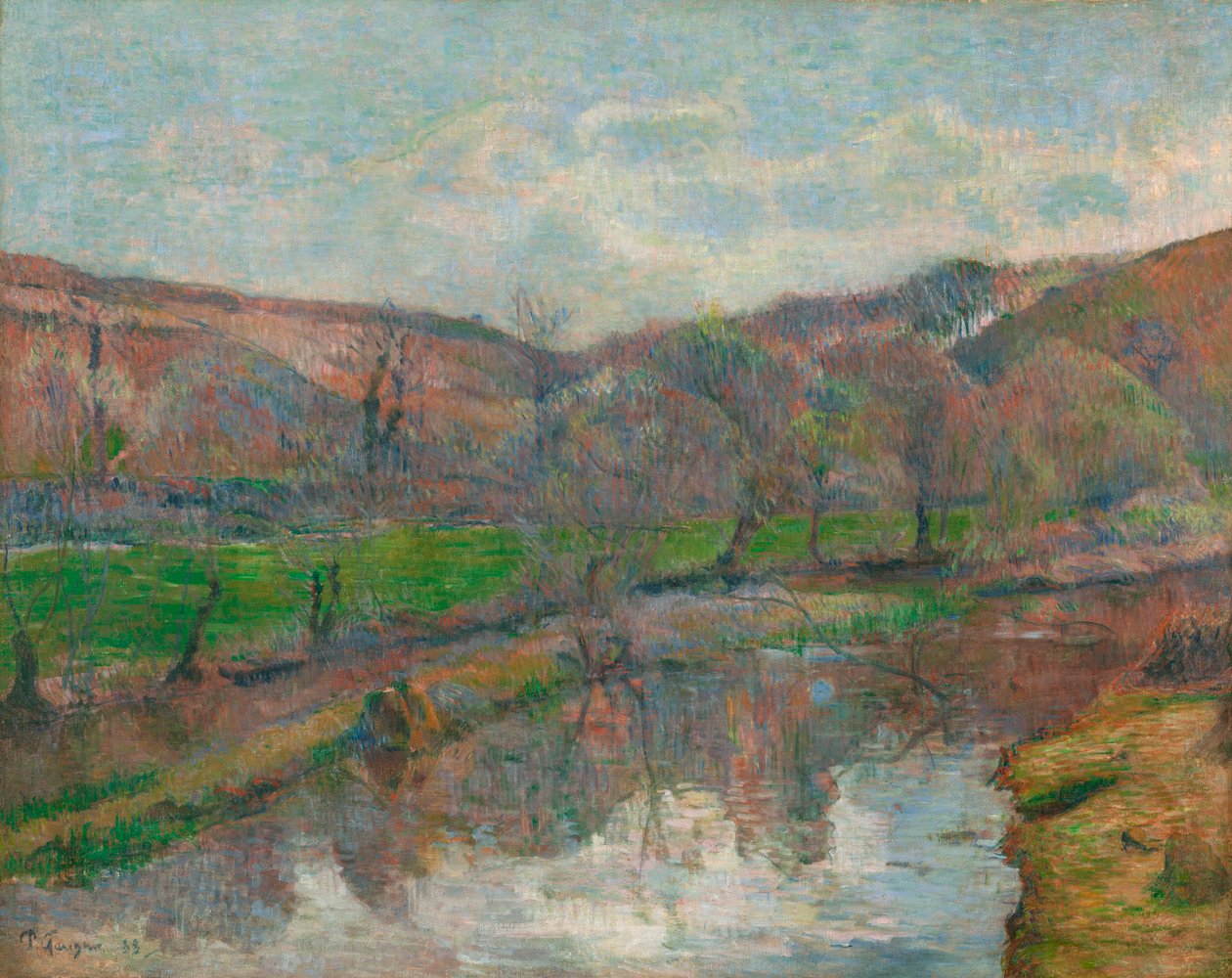 Paisagem da Bretanha de Paul Gauguin