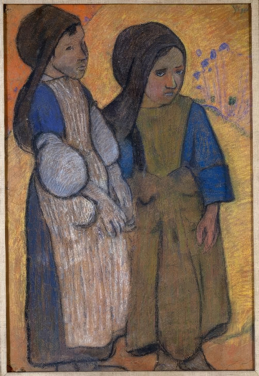 Little Breton em frente ao mar II de Paul Gauguin