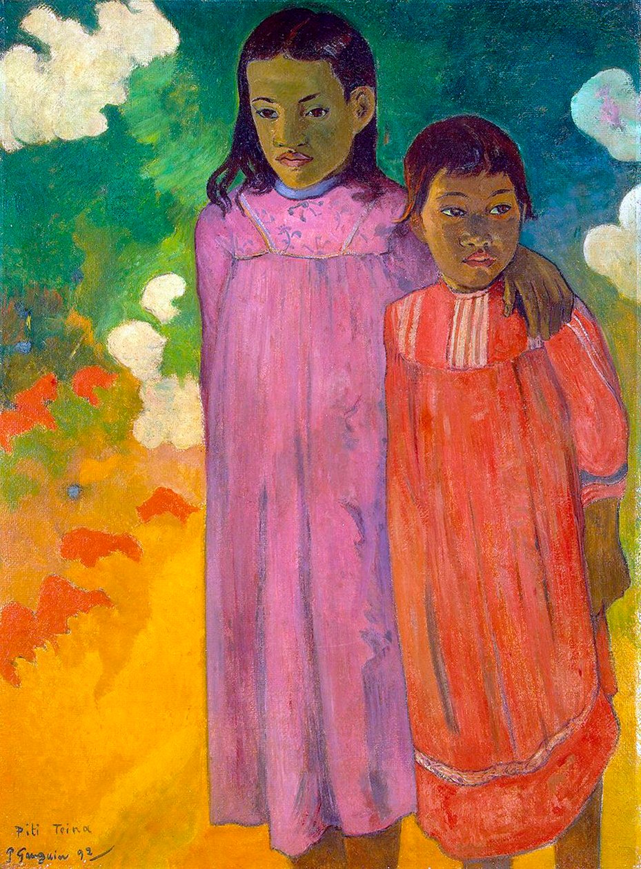 Piti Tiena, Duas Irmãs, 1892. de Paul Gauguin
