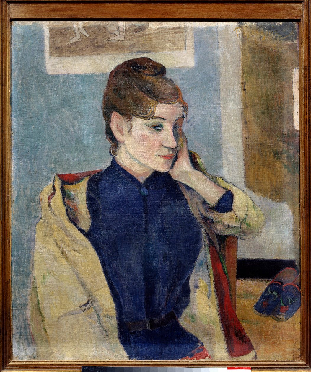 Retrato de Madeleine Bernard Painting de Paul Gauguin (1848-1903) 1888 Sun. 0,72 x 0,58 m. Grenoble. Museu de Belas Artes de Paul Gauguin