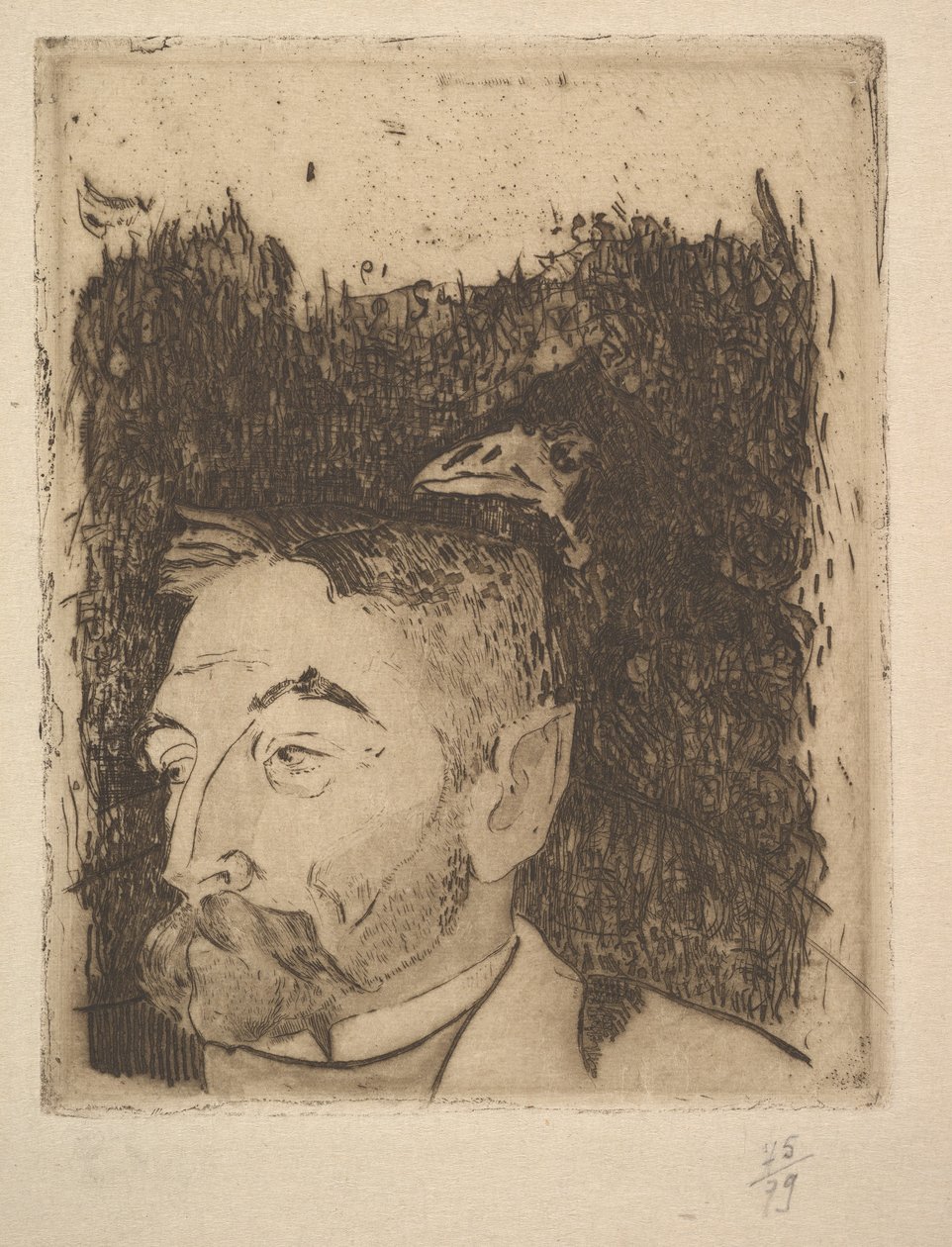Retrato de Stéphane Mallarmé, 1891. de Paul Gauguin