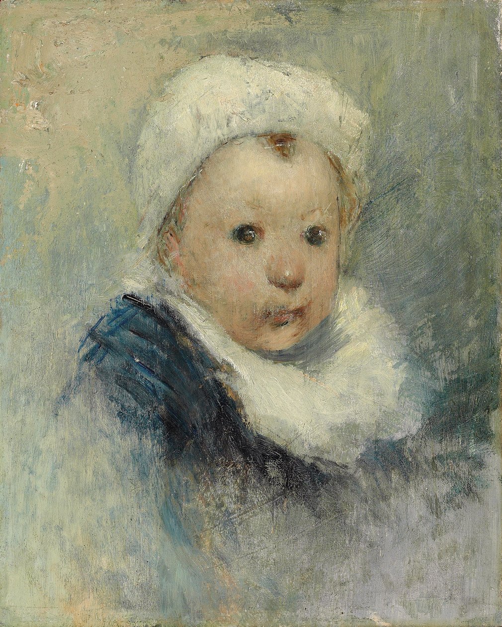 Retrato de uma criança, possivelmente Aline Gauguin, c.1878 de Paul Gauguin