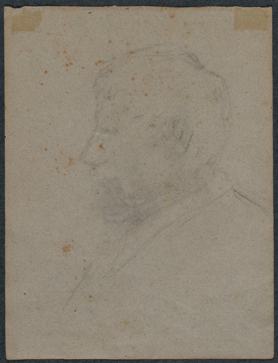 Perfil Busto de um Homem (verso) de Paul Gauguin
