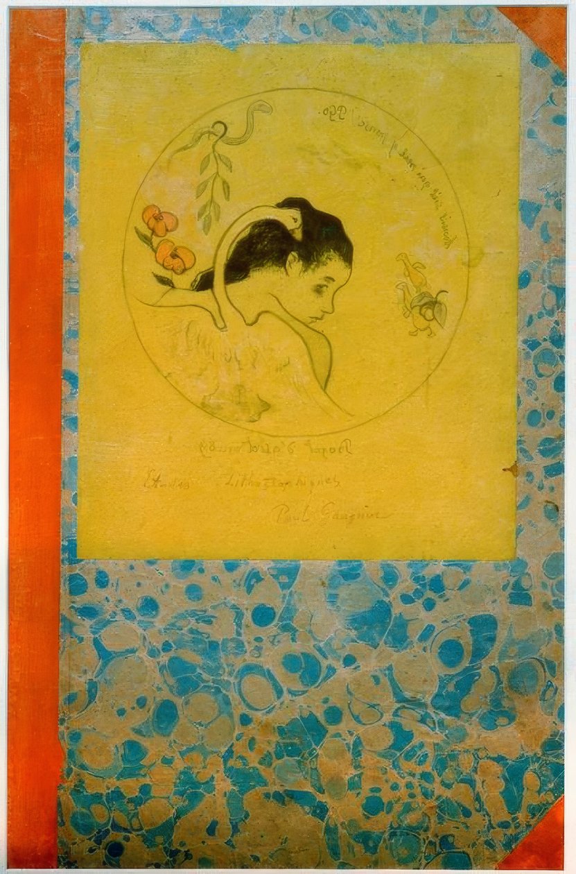 Projeto para um prato - Leda de Paul Gauguin