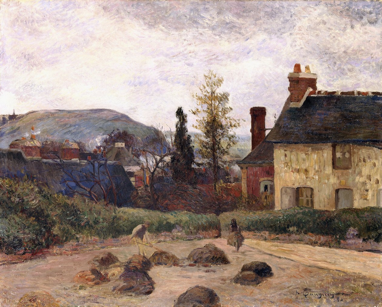 Retorno da colheita, 1884 de Paul Gauguin