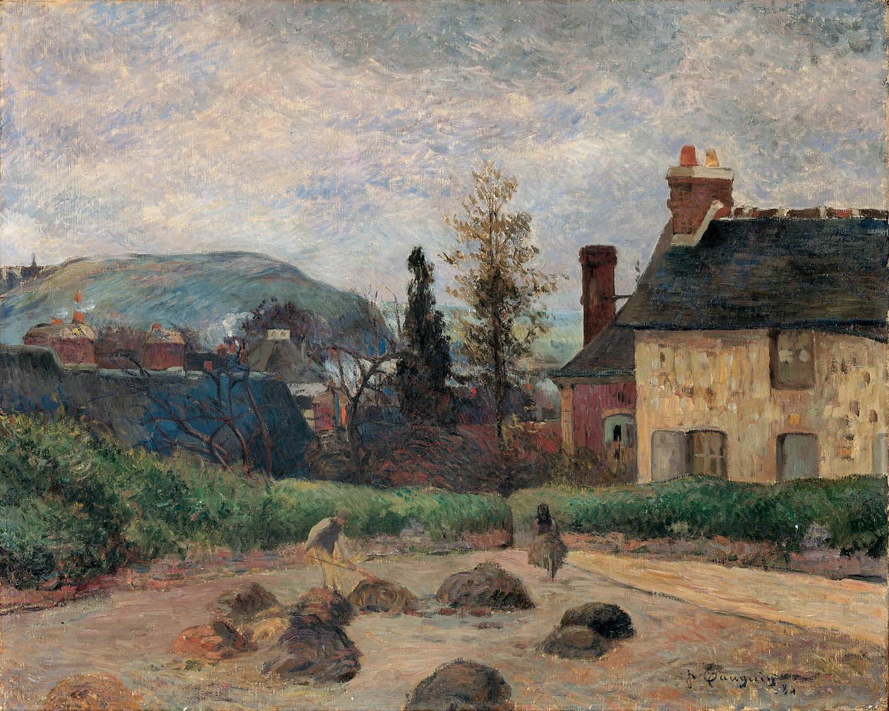 Retorno da colheita, 1884 de Paul Gauguin