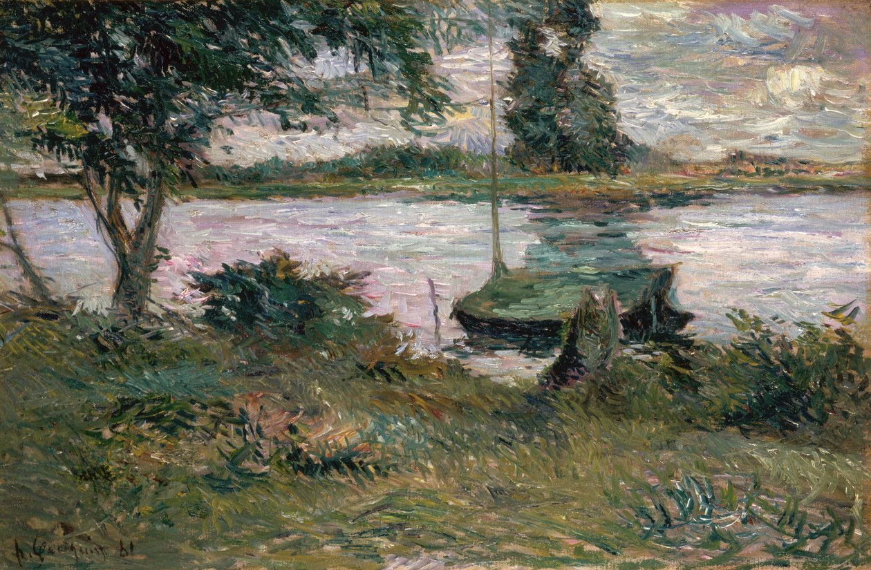 Margem do rio de Paul Gauguin