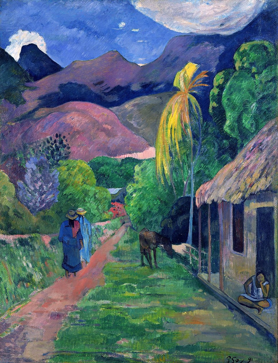 Rue de Tahiti de Paul Gauguin