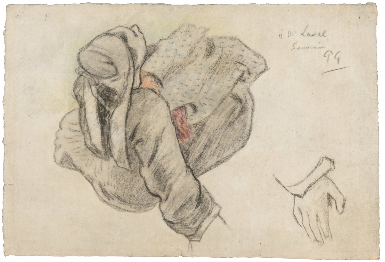 Mulher bretão sentada, 1886 de Paul Gauguin