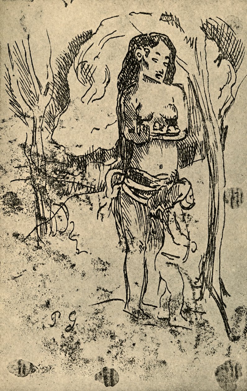 Esboço, 1936 de Paul Gauguin