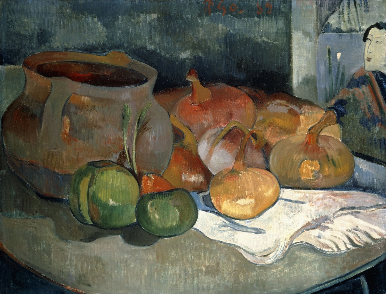 Natureza-morta com cabaças, 1889 de Paul Gauguin