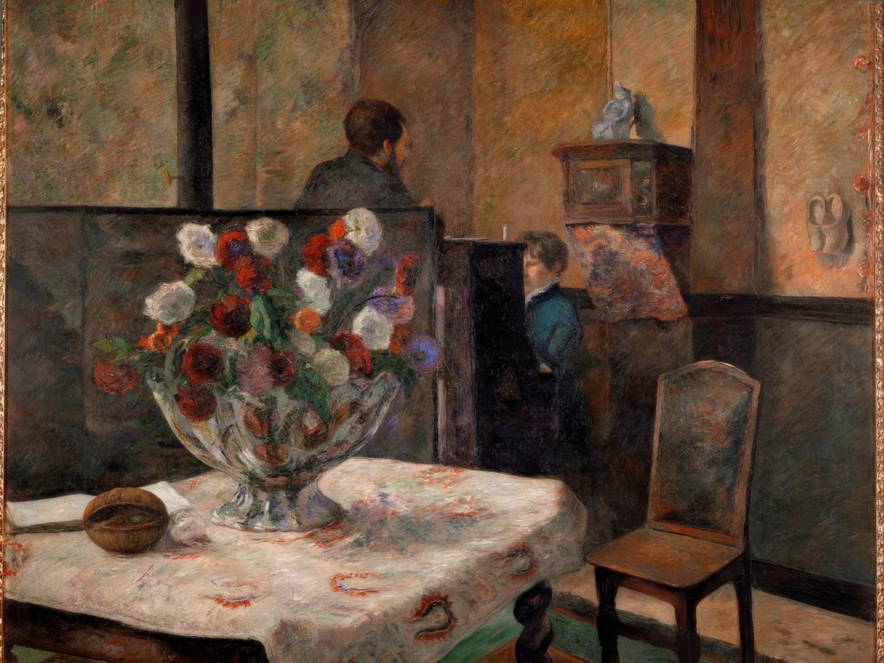 Natureza-morta com flores de Paul Gauguin