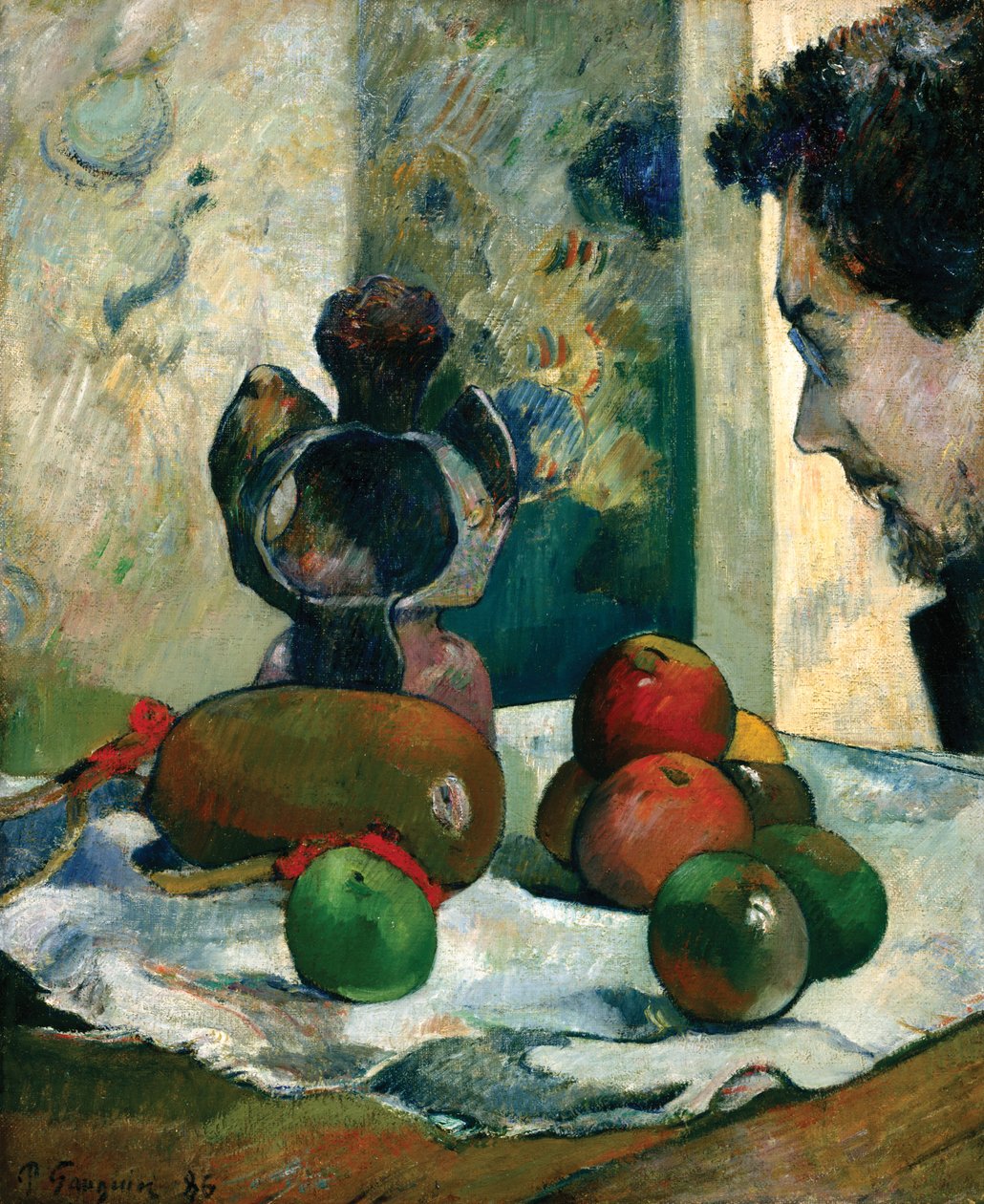 Natureza morta com perfil de Laval de Paul Gauguin