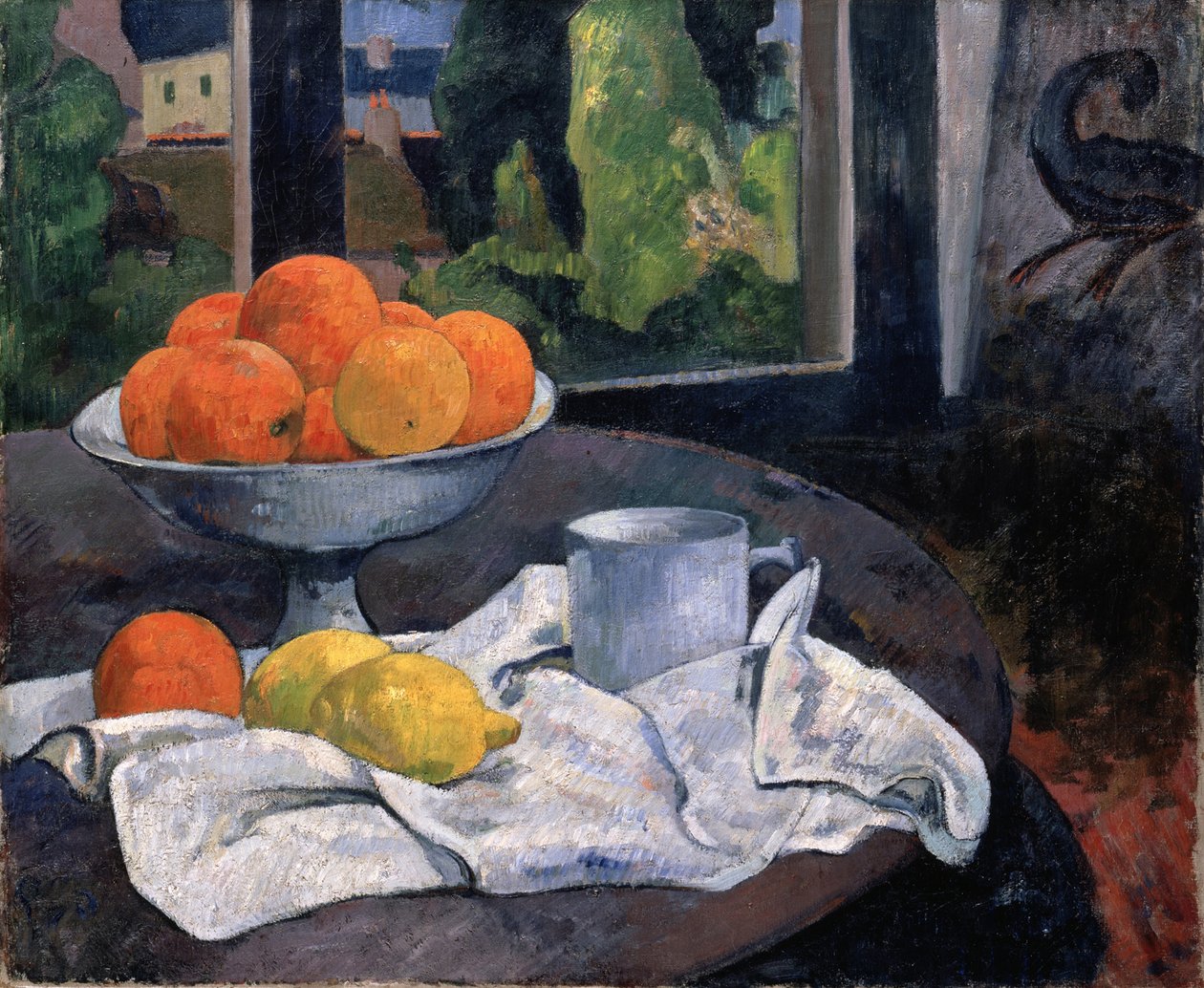 Natureza morta com fruteira e limões, c. 1890. de Paul Gauguin