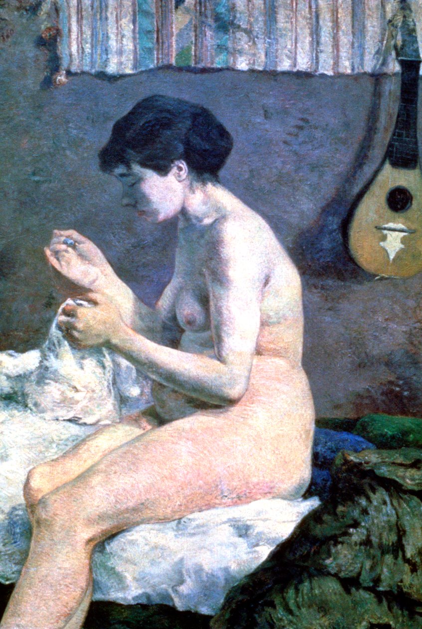 Estudo de um nu, 1880 de Paul Gauguin