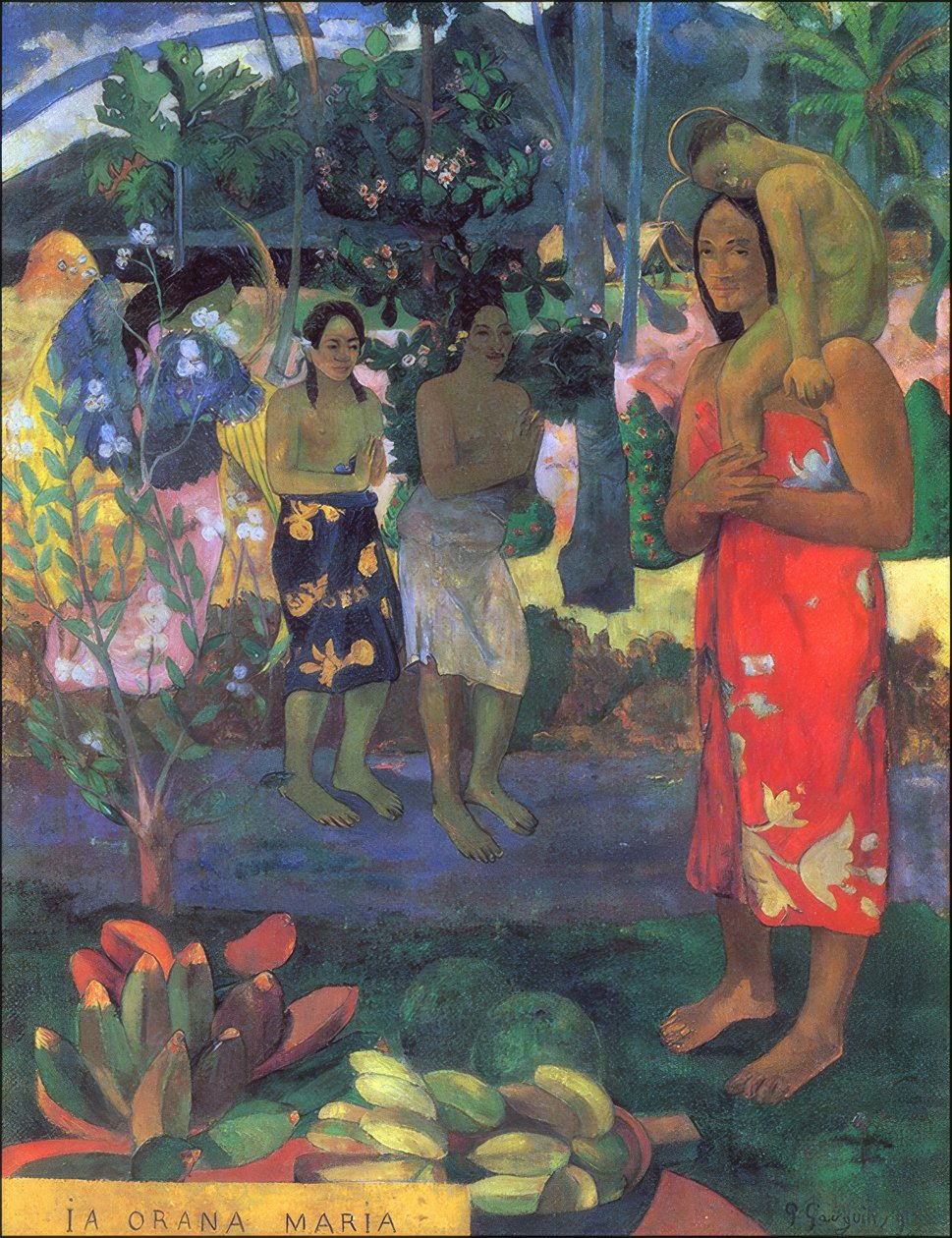 Taiti: Ia Orana Maria (Ave Maria) 1891 de Paul Gauguin