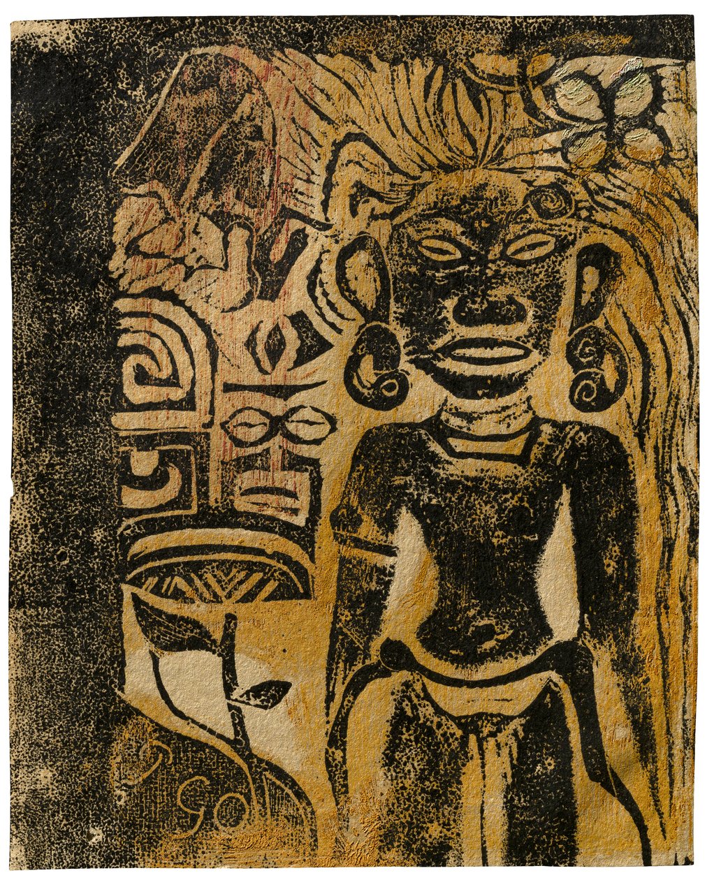 Ídolo do Taiti, A Deusa Hina, 1894-95 de Paul Gauguin