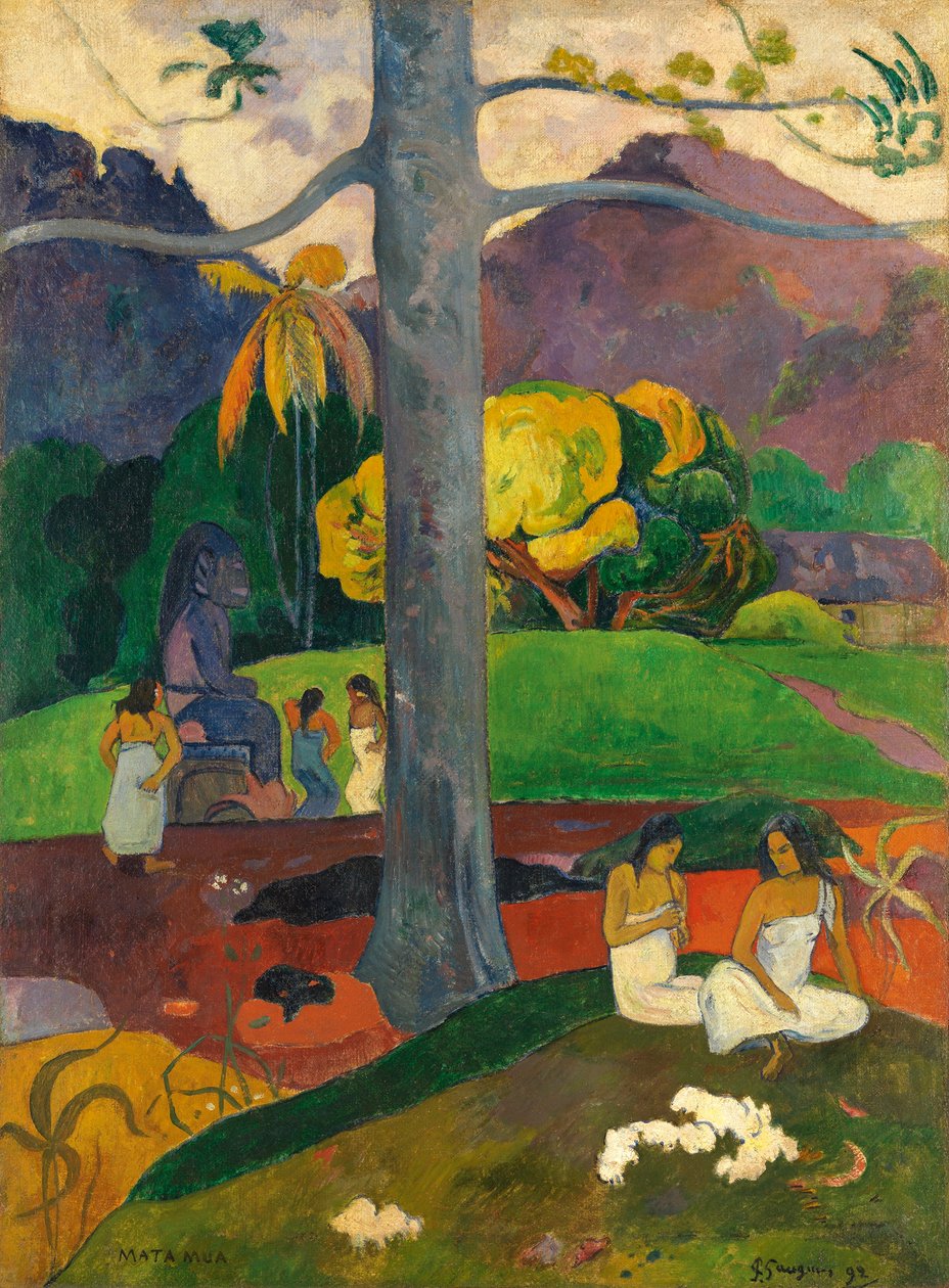 Taitiano:  Mata Mua em tempos antigos de Paul Gauguin