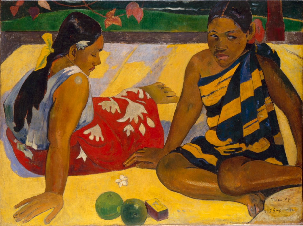 Tahitian:  Fogo de Parau Que notícias de Paul Gauguin