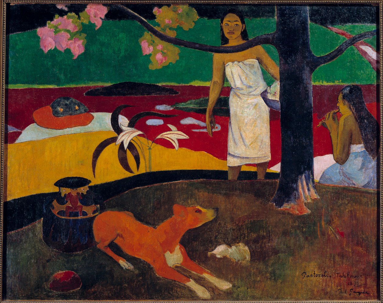 Tahitian Scene Painting by Paul Gauguin (1848-1903) 1892 Sun. 0,87x1,13 m São Petersburgo, Museu Hermitage de Paul Gauguin