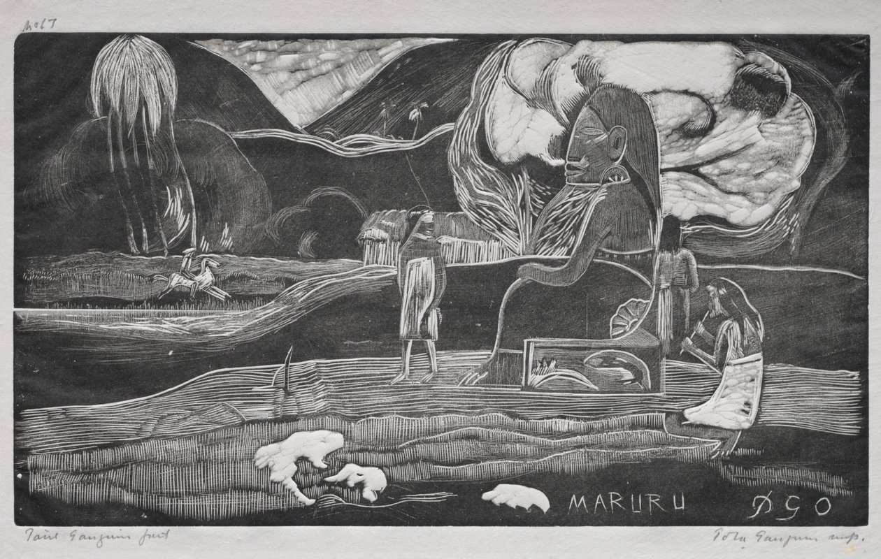 Série Taitiana: Adoração. de Paul Gauguin