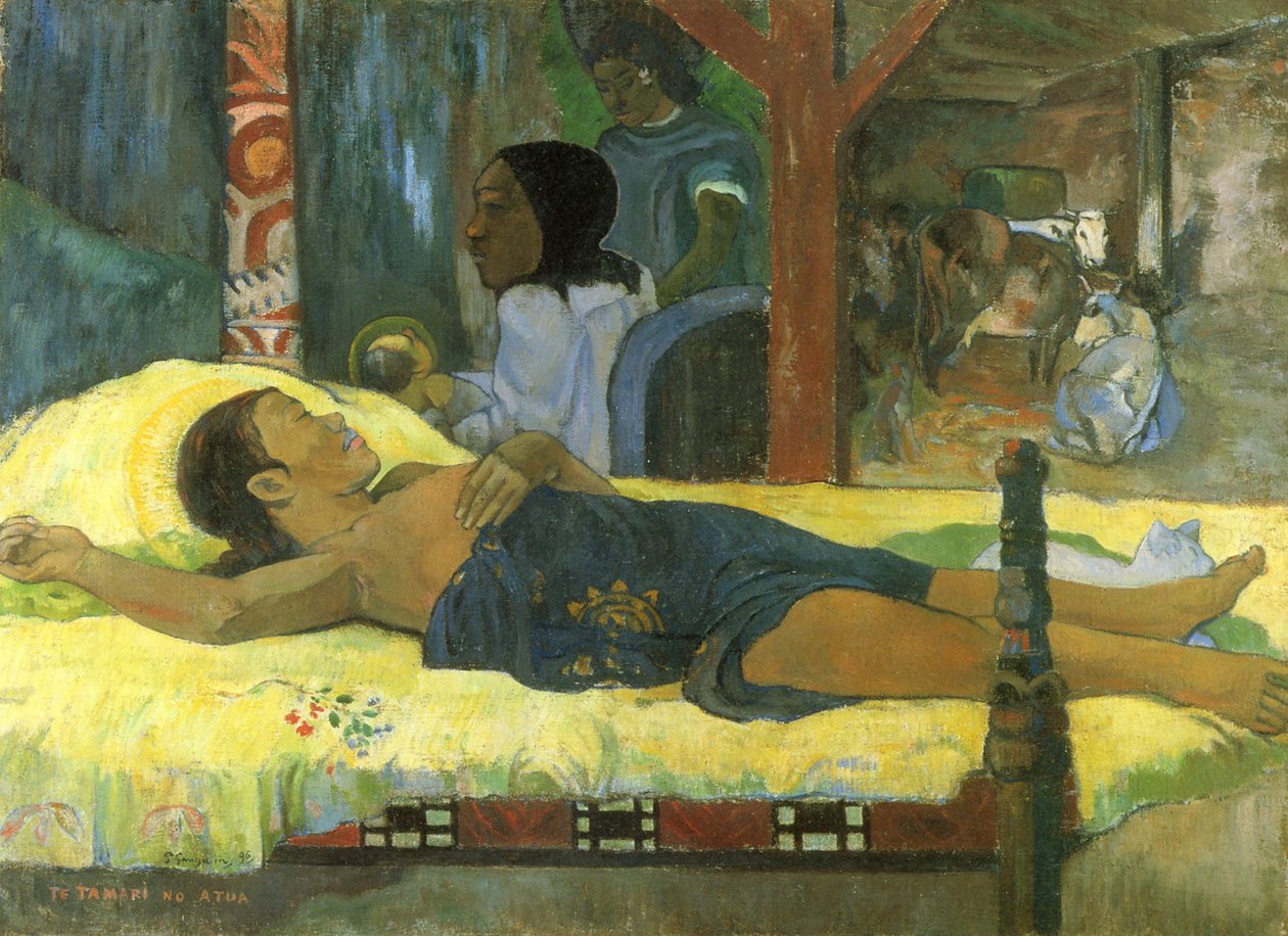 Taitiano:  Te Tamari no Atua O Nascimento de Paul Gauguin