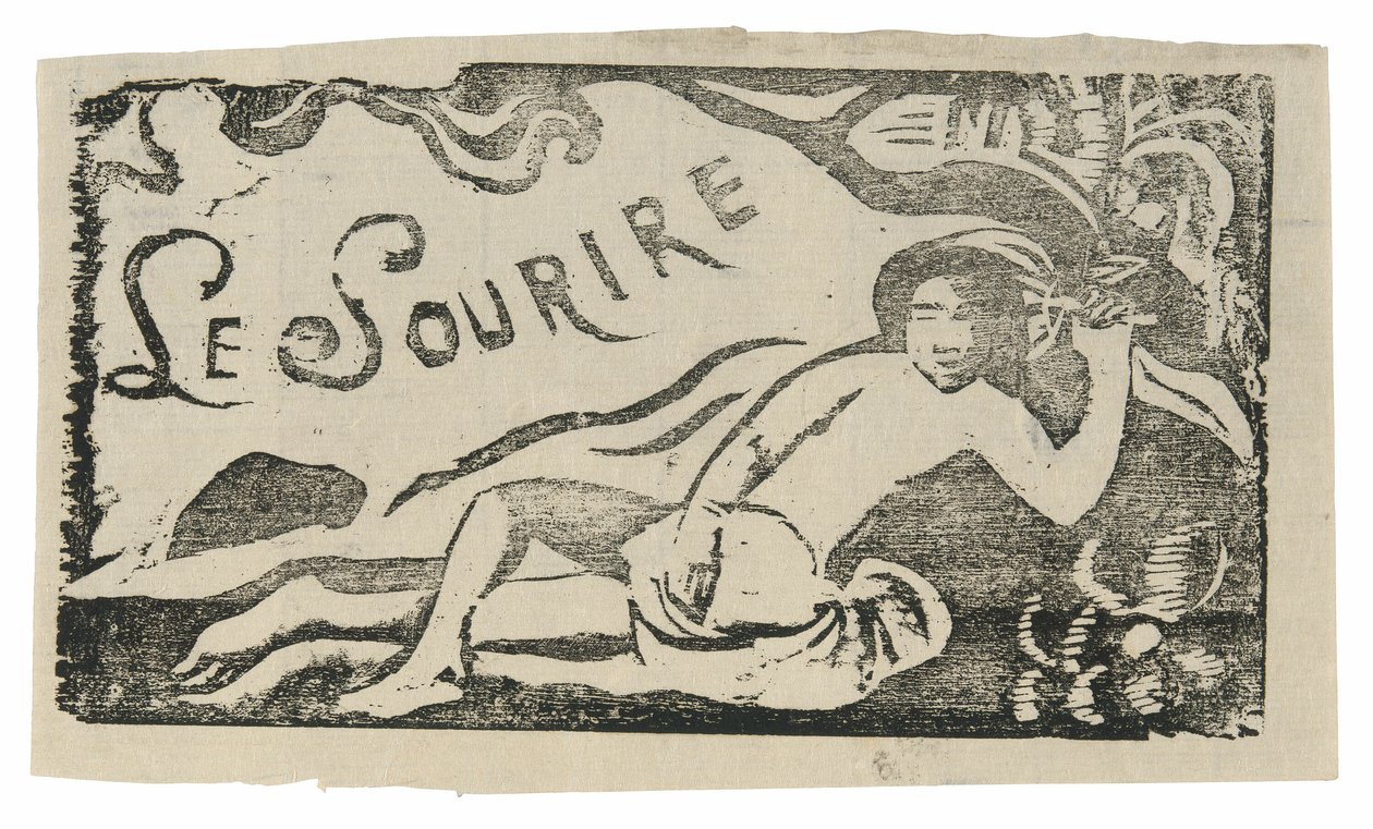 Mulher do Taiti, toucado para Le sourire de Paul Gauguin