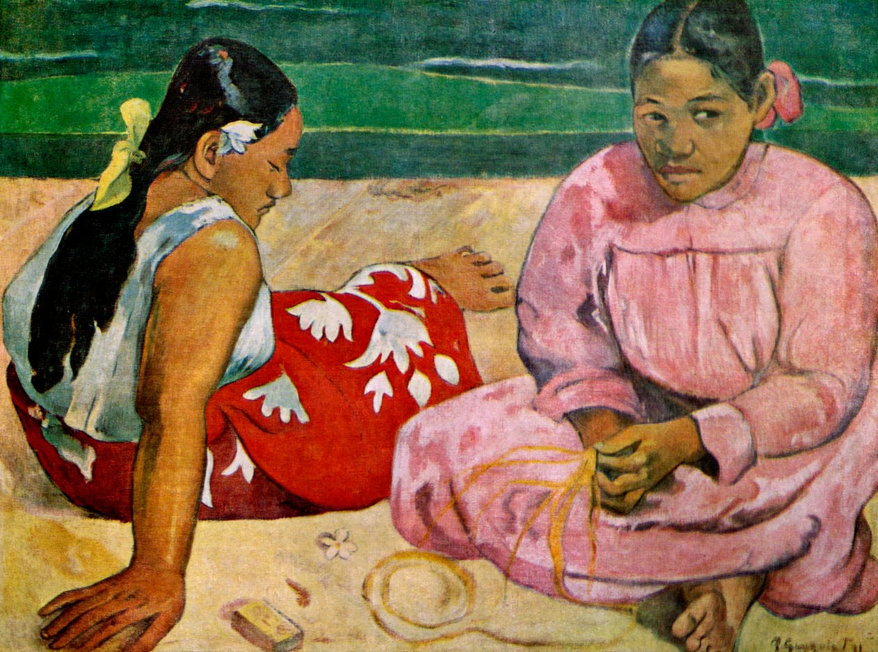 Mulheres taitianas na praia, 1891 1939. de Paul Gauguin