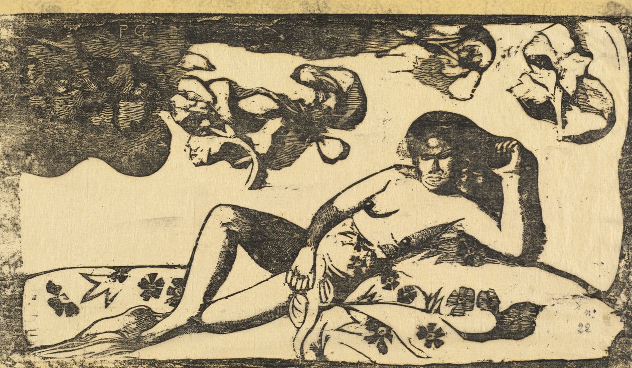Te Arii Vahine Senhora de Sangue Real, em ou após 1895. de Paul Gauguin