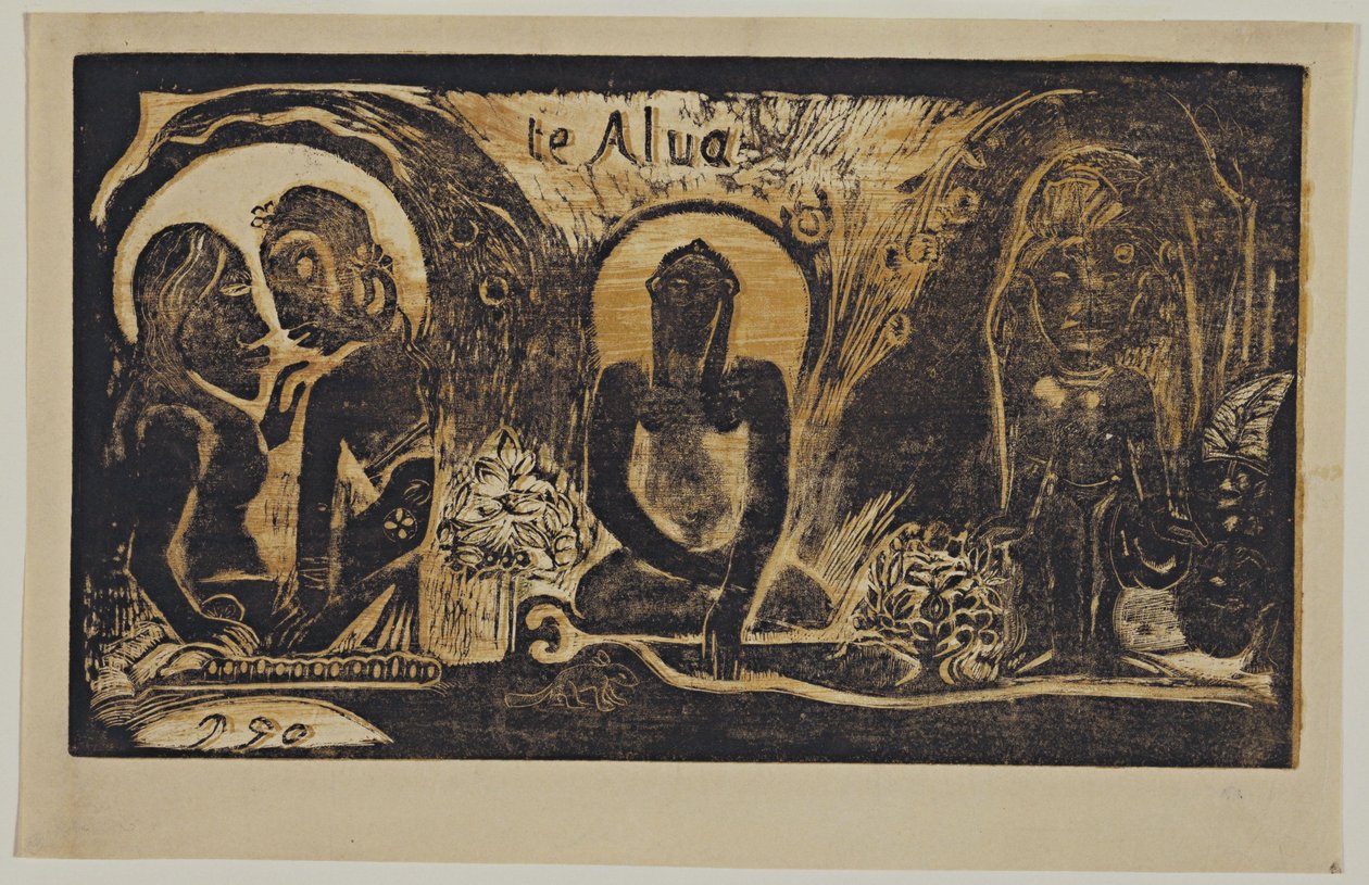 Deus os deuses da série de Noé, 1893-1894 de Paul Gauguin
