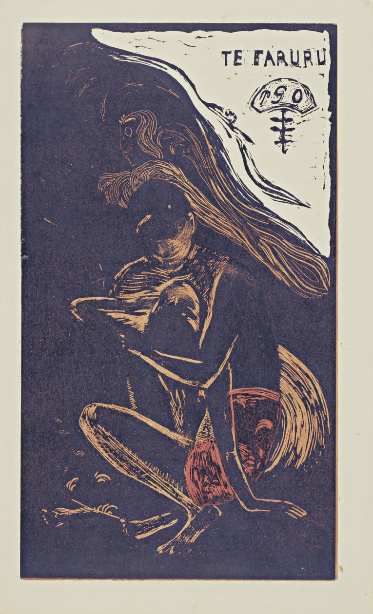 Aqui fazemos amor da série de Noé, 1893-1894 de Paul Gauguin