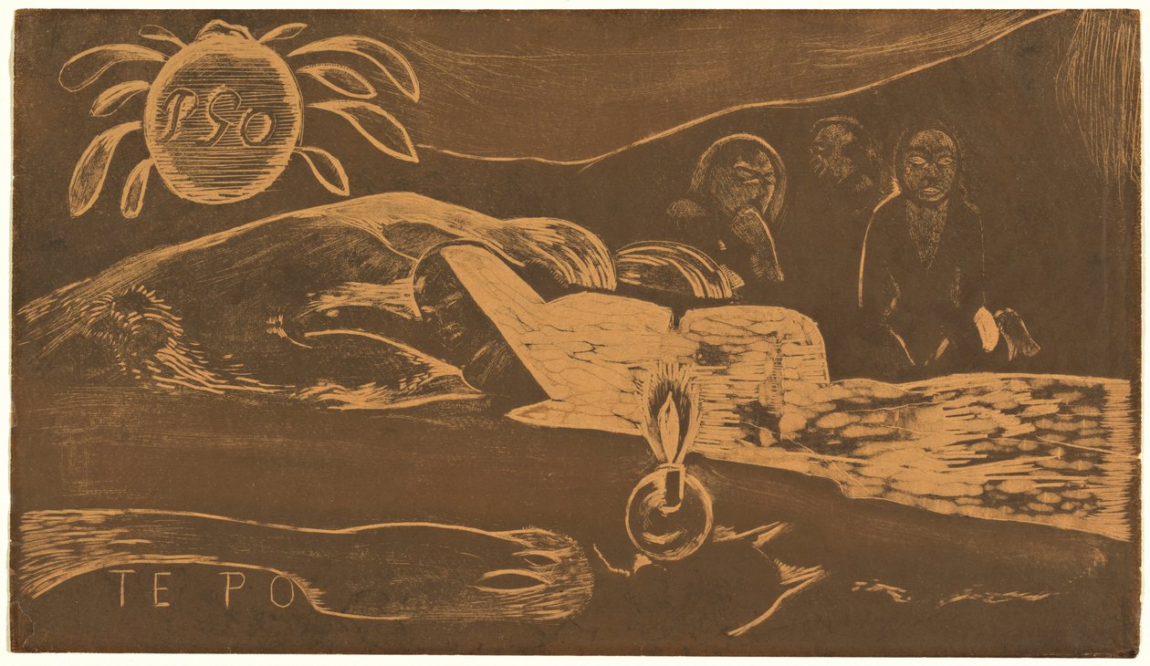 Te Po (Die lange Nacht) de Paul Gauguin