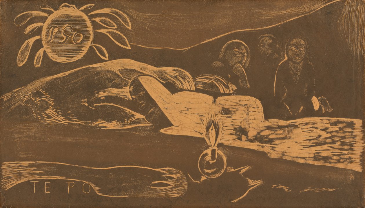 Te Po A Longa Noite, 18941895. de Paul Gauguin