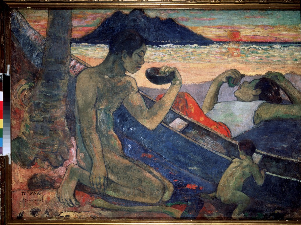 Te Vaa (Le Canoe). Peinture de Paul Gauguin (1848-1903) de Paul Gauguin