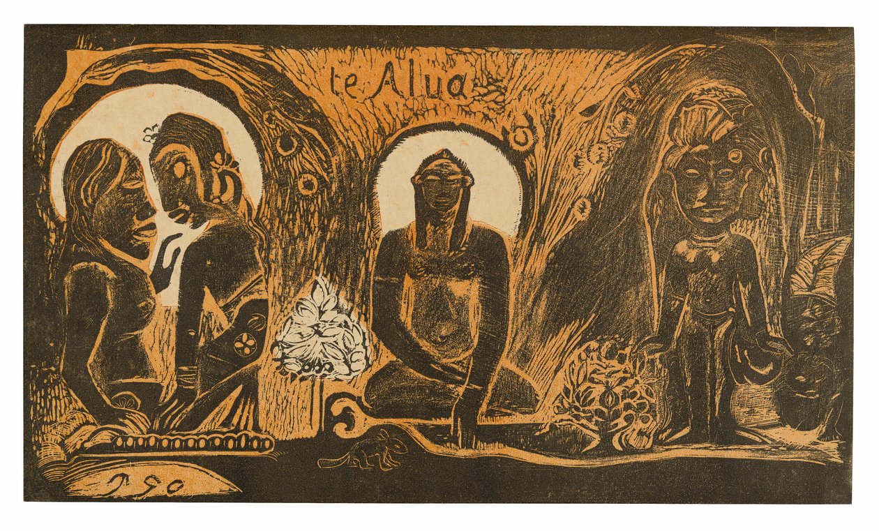 Te atua (O Deus), da Suíte Noa Noa de Paul Gauguin