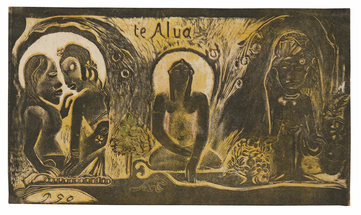 Te atua (O Deus) da Suite Noa Noa de Paul Gauguin