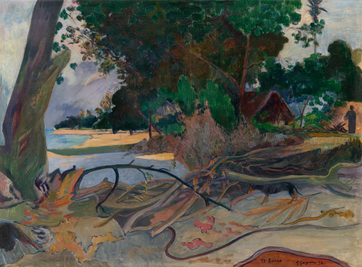 Te burao (A árvore de hibisco) de Paul Gauguin