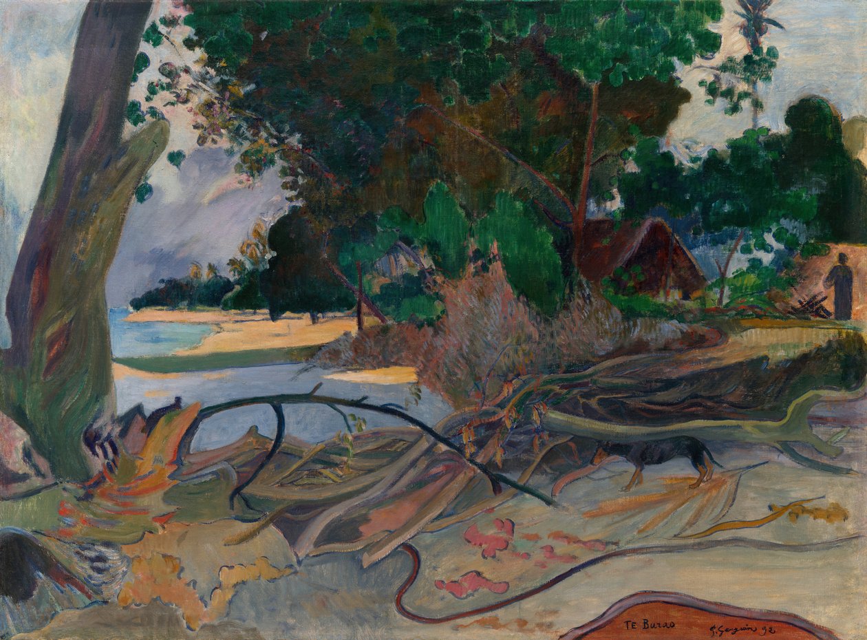 Te burao A Árvore de Hibisco, 1892. de Paul Gauguin