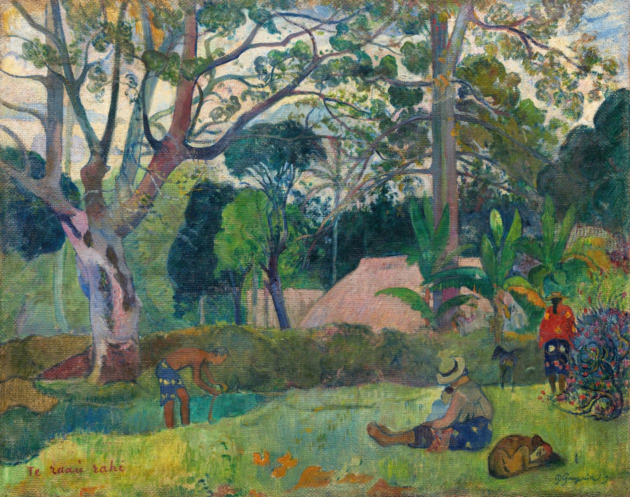 A Grande Árvore, 1891. de Paul Gauguin