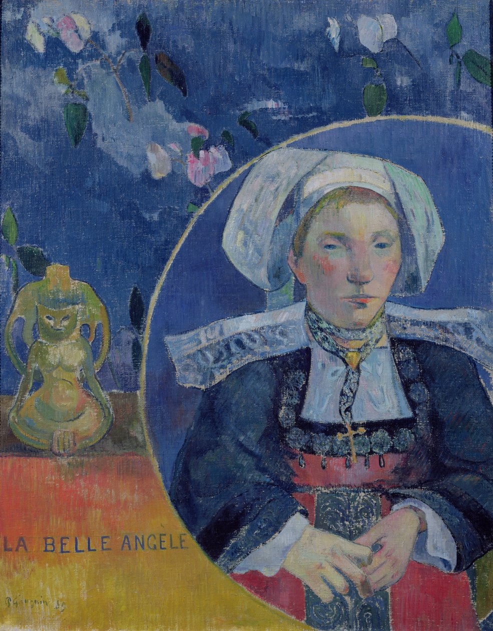 O Belo Anjo (Madame Angele Satre, a estalajadeira de Pont-Aven) de Paul Gauguin
