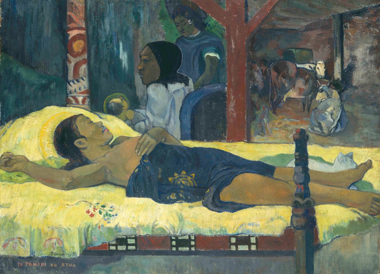 O Nascimento do Filho de Deus, 1896. de Paul Gauguin