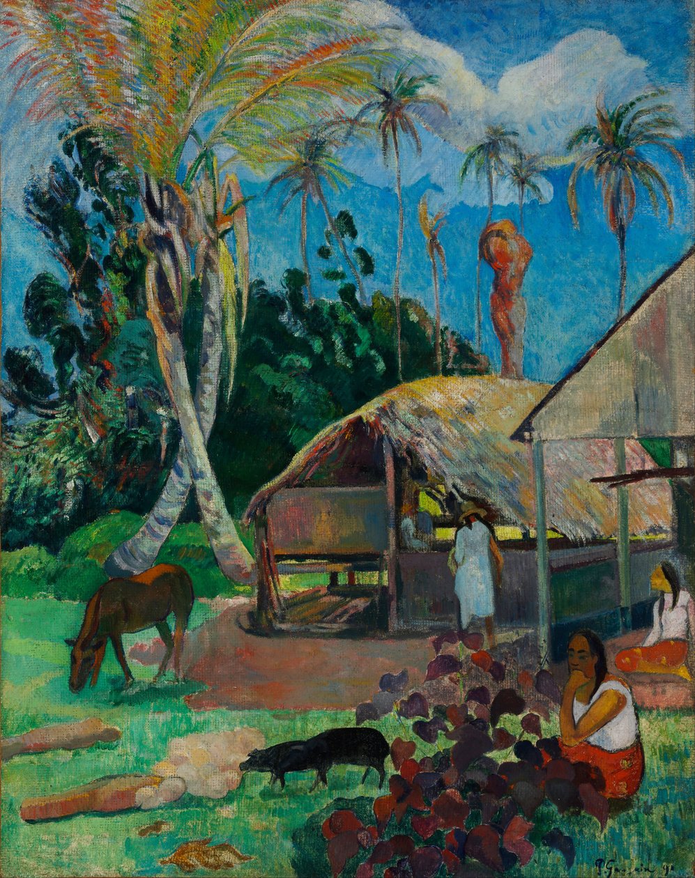 Os porcos negros de Paul Gauguin