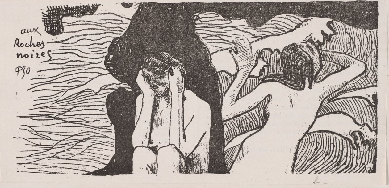As rochas negras. de Paul Gauguin