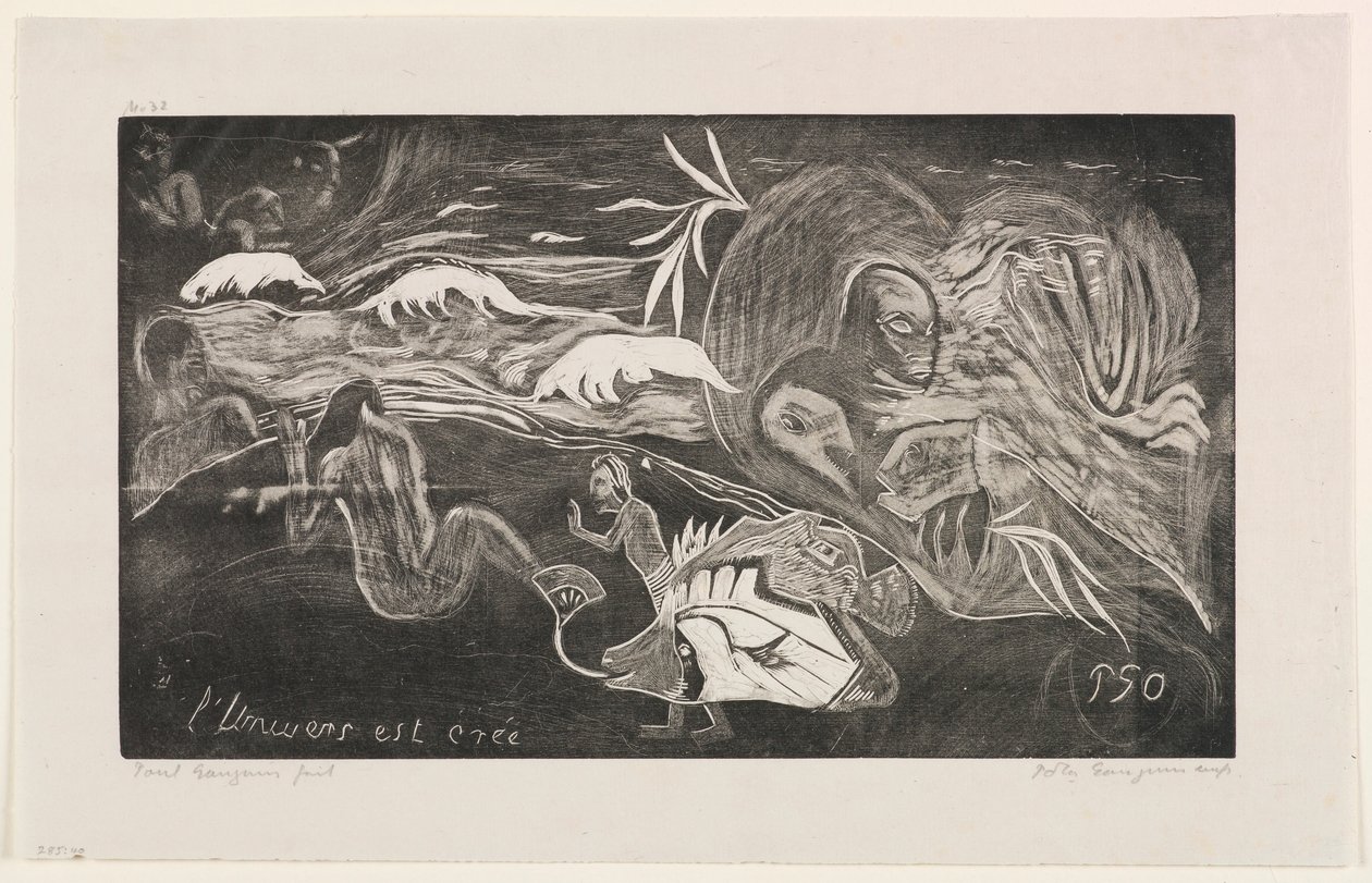 A Criação do Universo, da série “Noa Noa” de Paul Gauguin