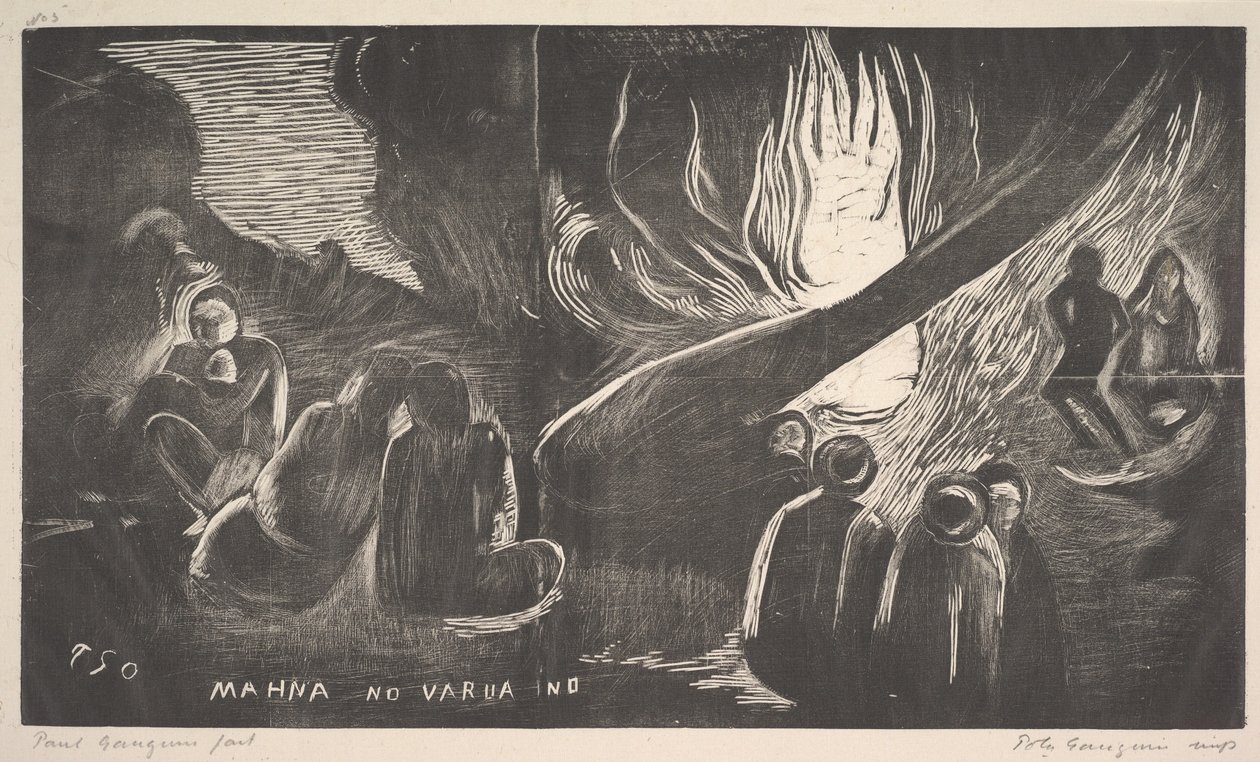 O diabo fala, 1893-94. de Paul Gauguin