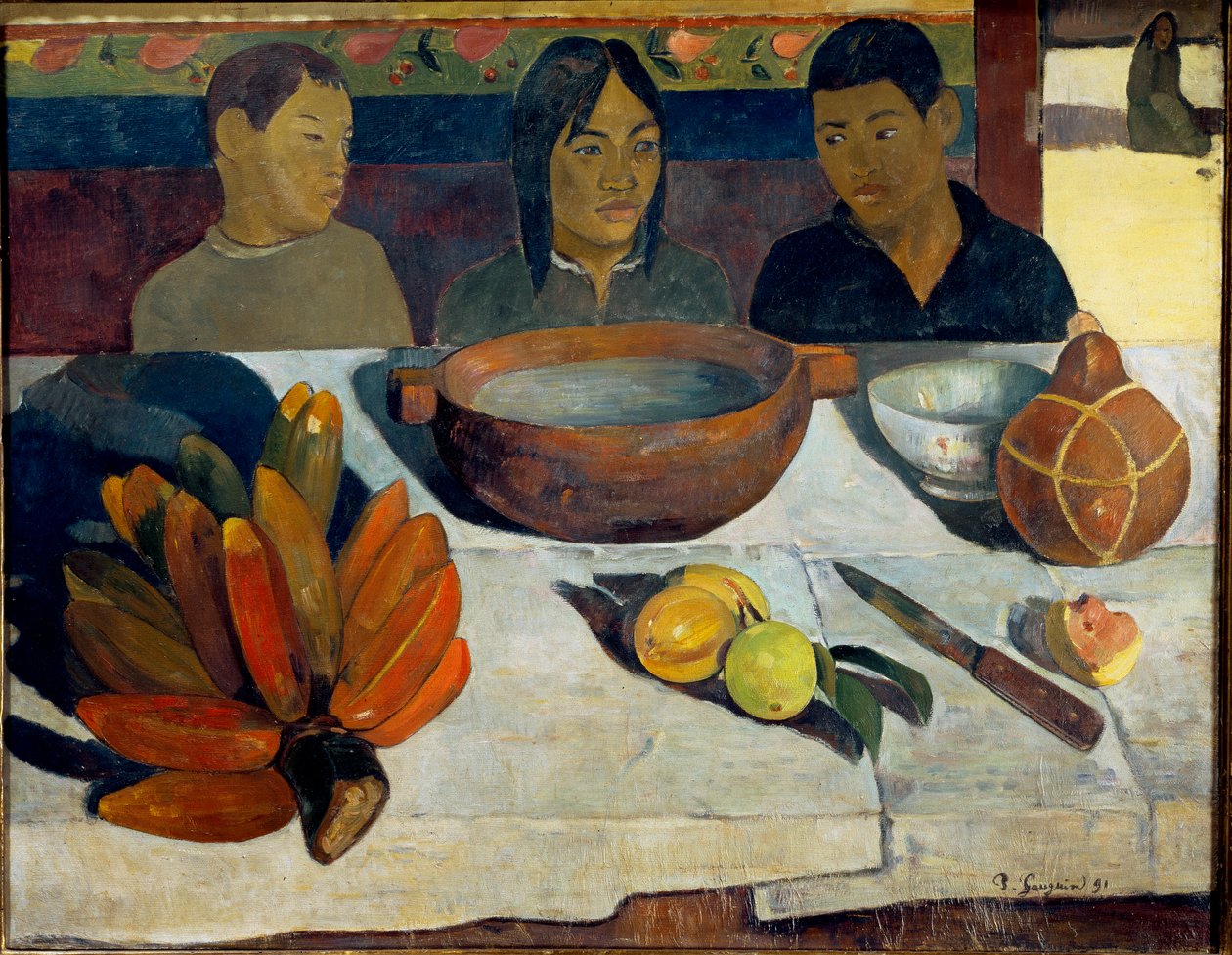 A refeição ou Bananas de Paul Gauguin