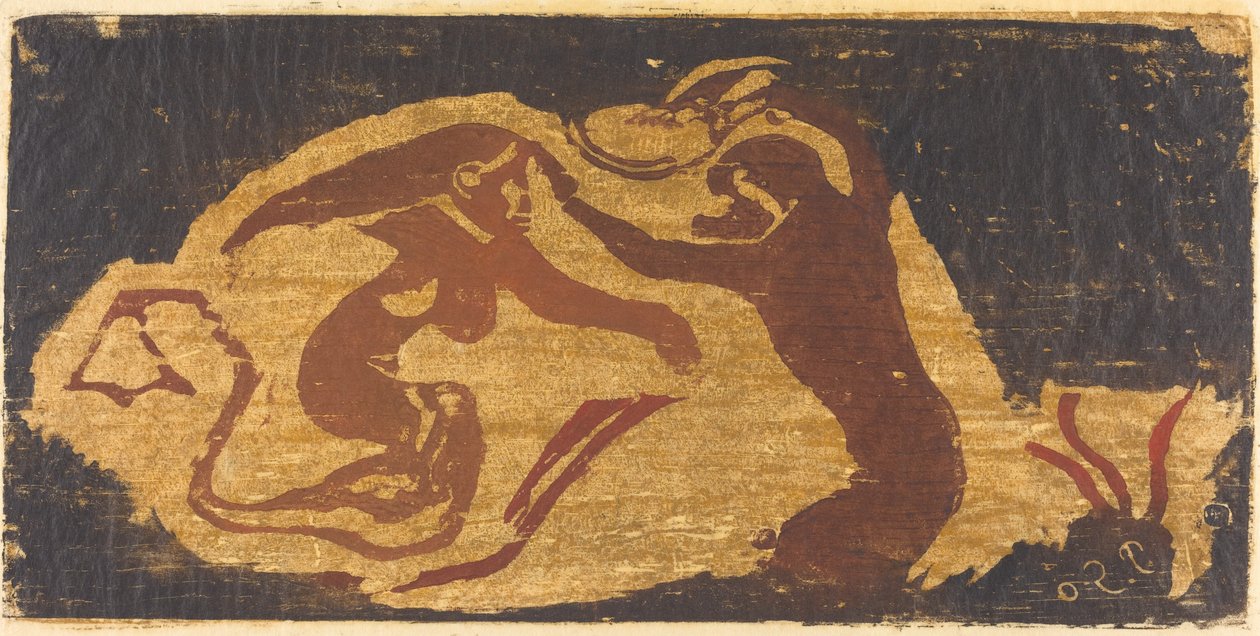 A sereia e o macaco de Paul Gauguin