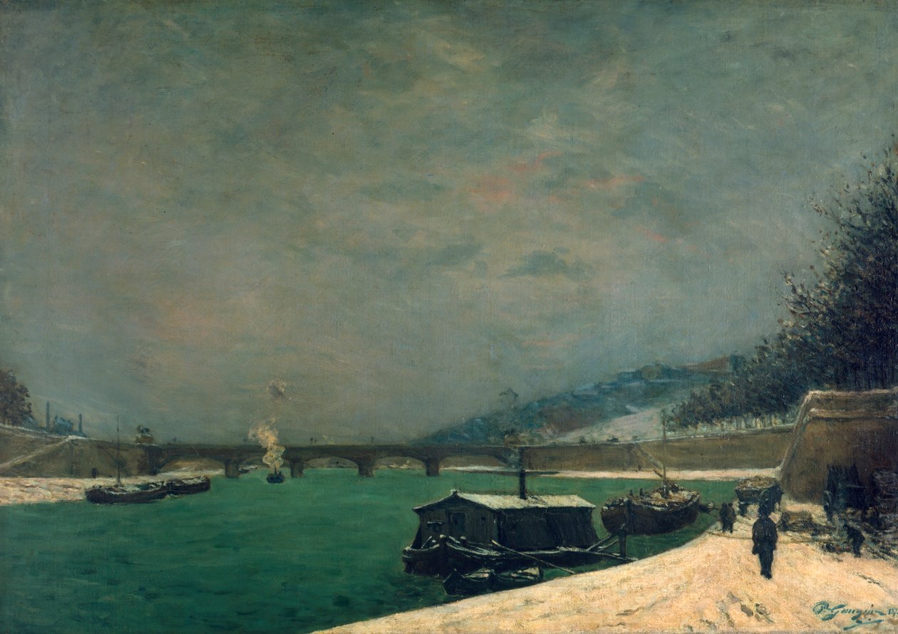 O Sena Perto da Pont de Jena, 1875. de Paul Gauguin